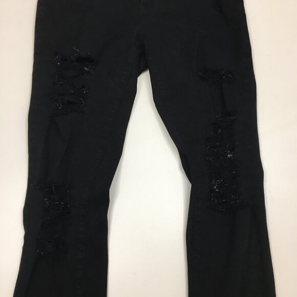 FRAME Le Skinny De Jeanne Distressed 5 Pocket Logo Hardware Jeans - Picture 7 of 10